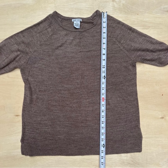 Brown Grey Soft Casual Sweater Size Medium Sweet Romeo Fall Winter Autumn Light - Picture 4 of 7